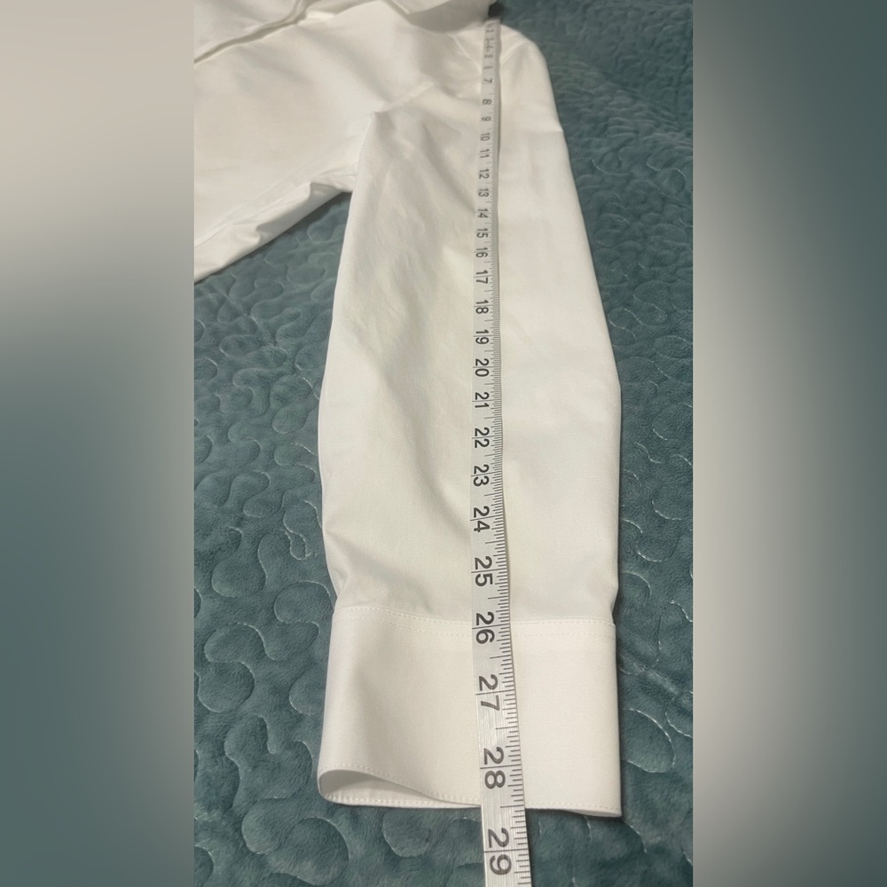 Chico’s Size 2 Large Women’s Shirt Blouse Long Sleeve White Button No-Iron - Picture 5 of 5